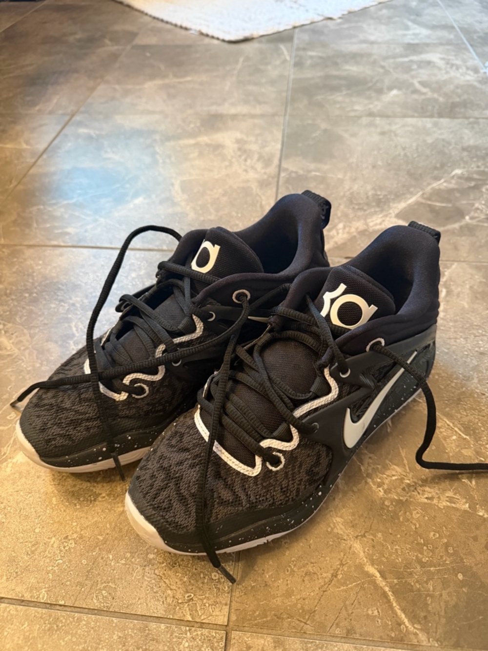 Nike KD Men's Black and White Athletic Shoes